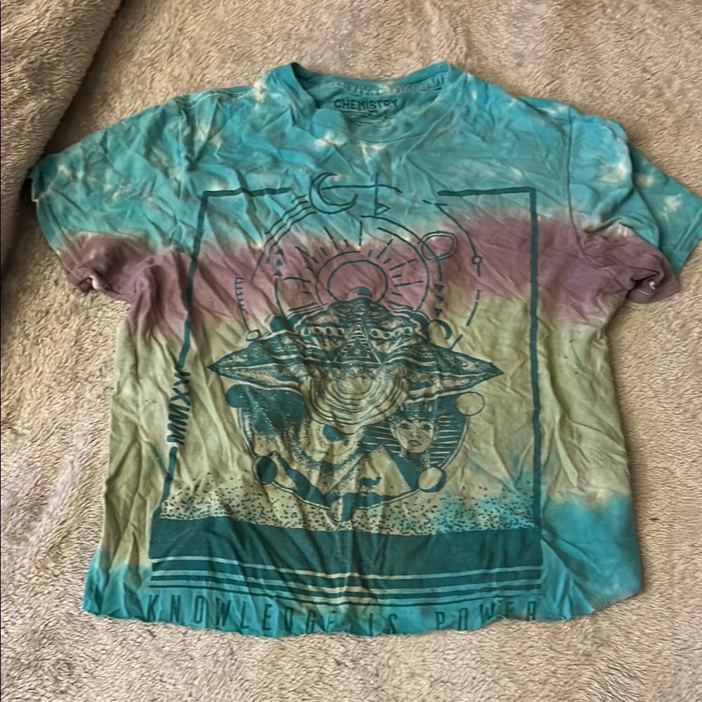 Chemistry Blue and Green Short Sleeve Tee